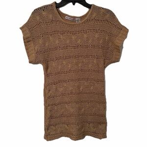 Body Central Pullover Shiny Sparkly Thread Body Hugging Sweater Sz S Chunky Knit